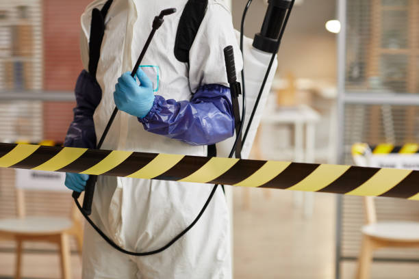 Professional Biohazard Cleanup technician working in Rahway, NJ